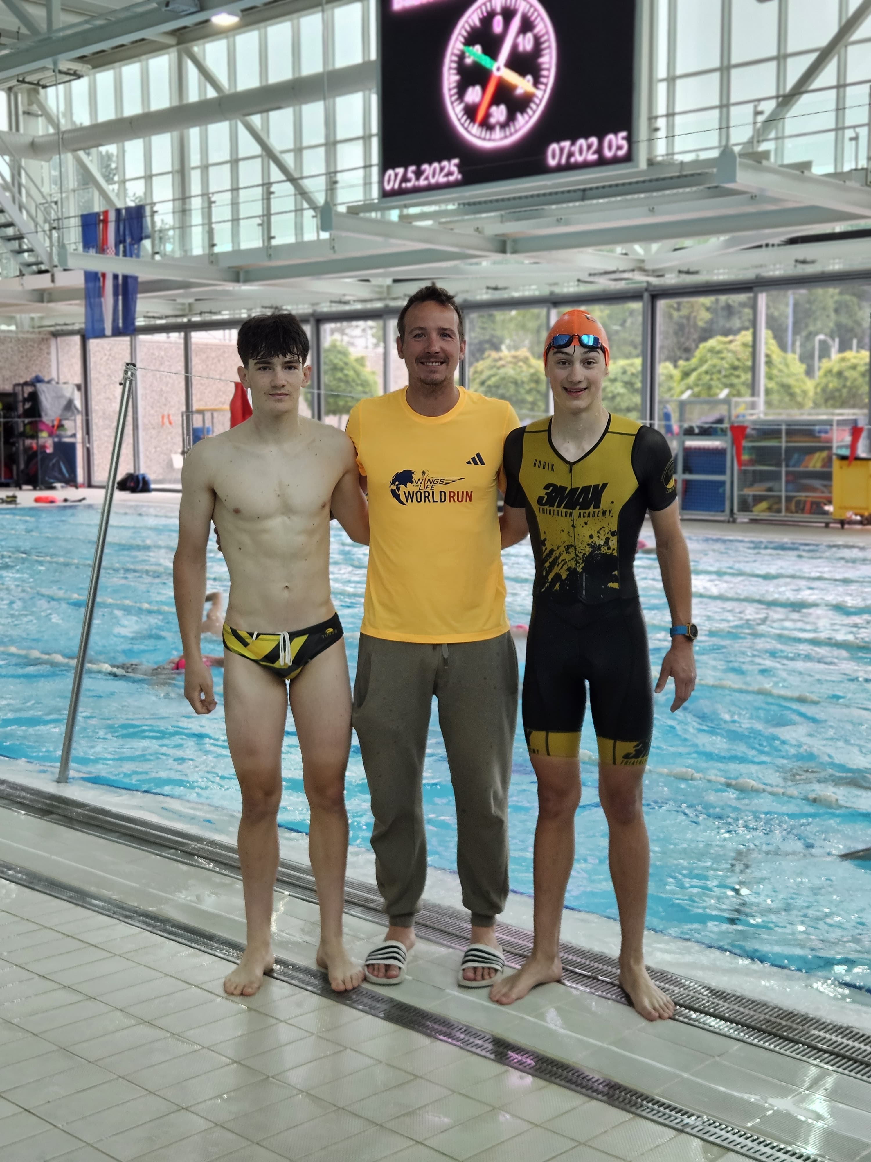 konrad kralj, Filip Vilenica, Roza šporčić, hts, natjecatelji; triatlon klub trimax; trimax; triathlon